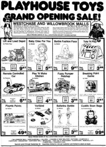Playhouse Toys, Willowbrook and Westchase