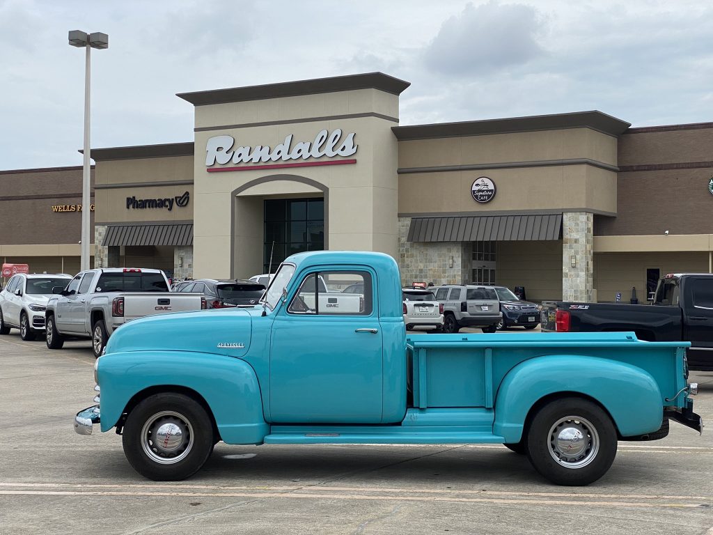 Classic truck in front of Randalls