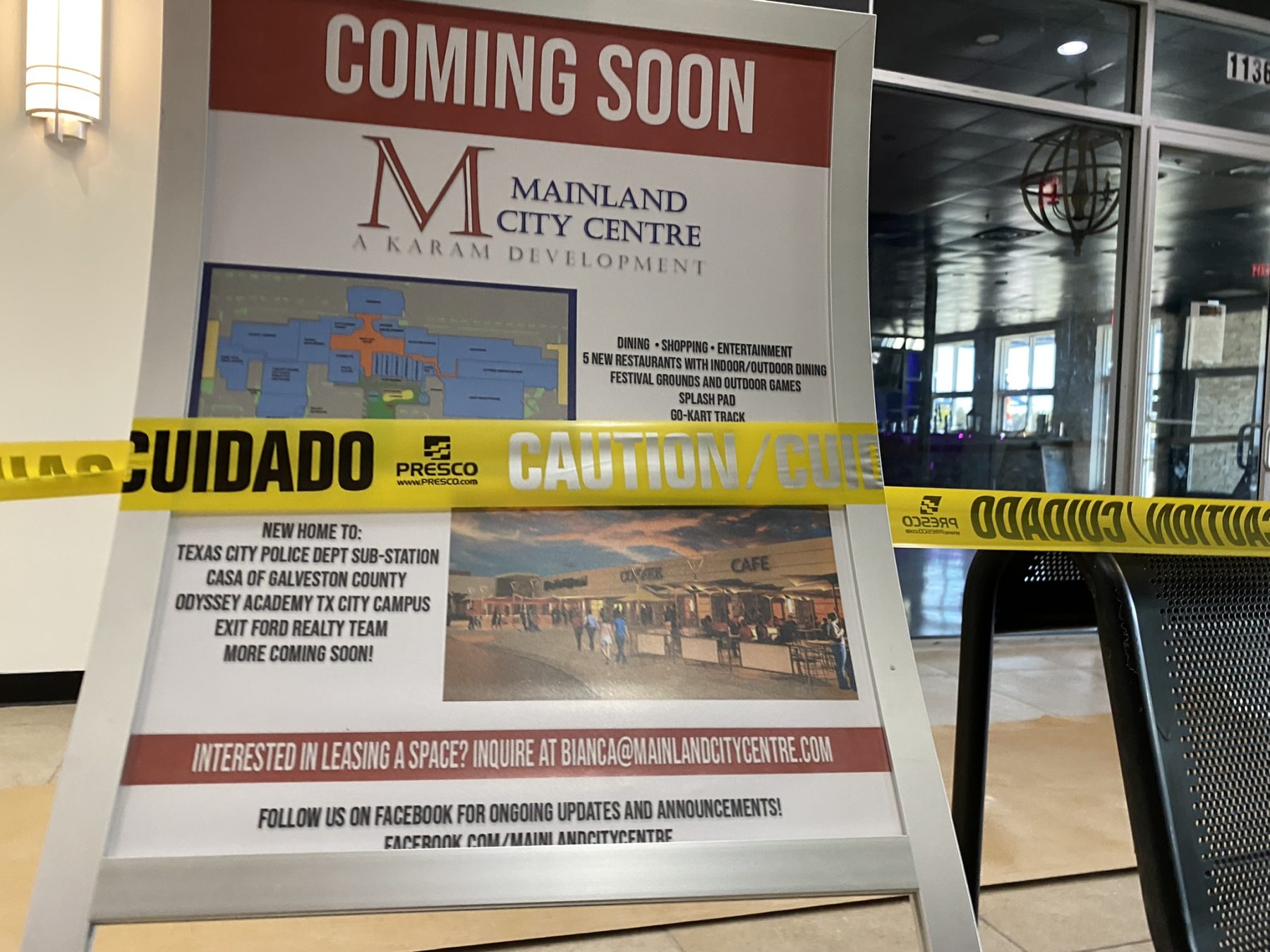 Mainland City Centre Sign
