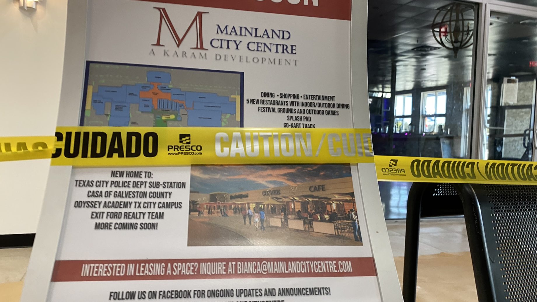 Mainland City Centre Sign