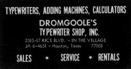 Dromgoole's, 1971