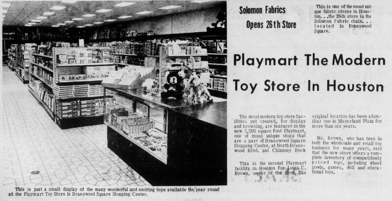 Playmart Interior, 1971