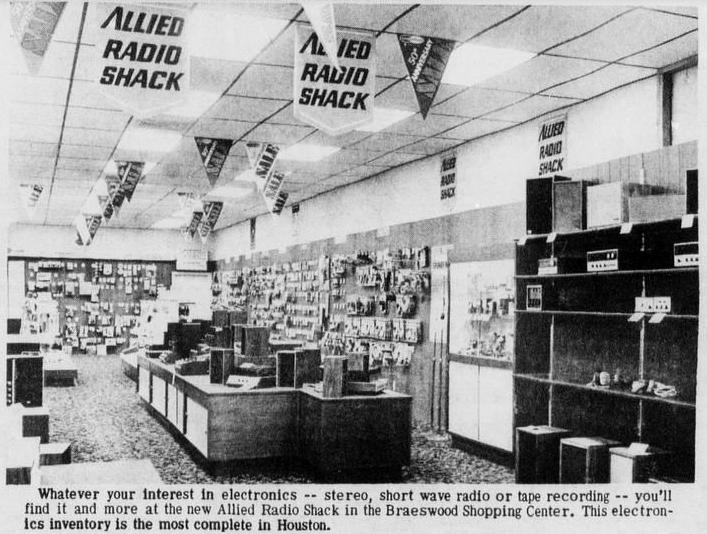 Allied Radio Shack Interior, 1971