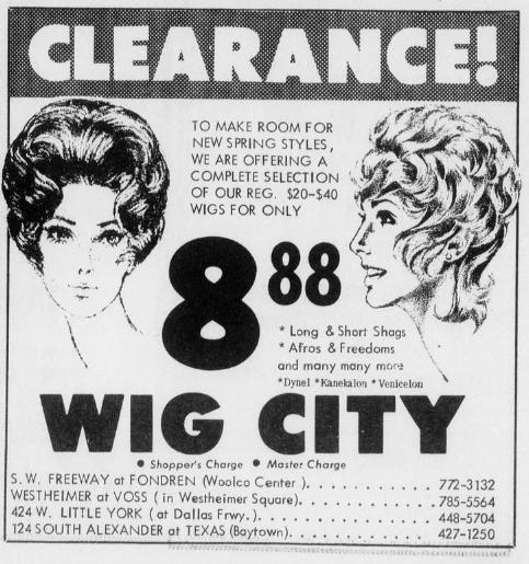 Wig City, 1972